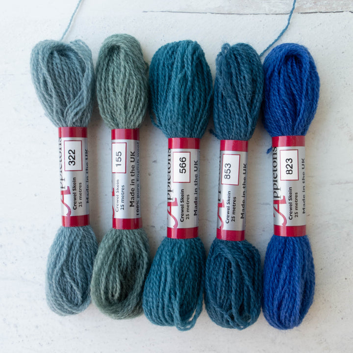 Appletons Crewel Weight Wool - Dark Blues