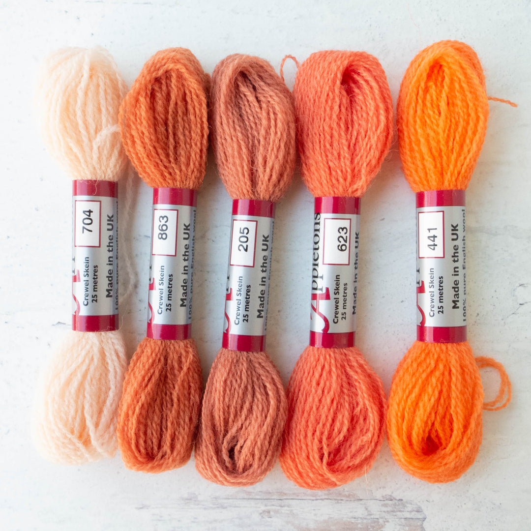 Crewel Wool Embroidery Thread - 40 Colors