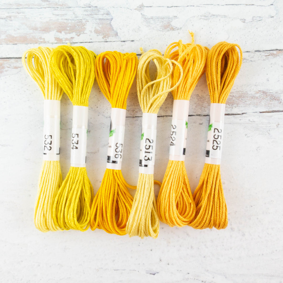 Soie d'Alger Silk Embroidery Thread - Yellow