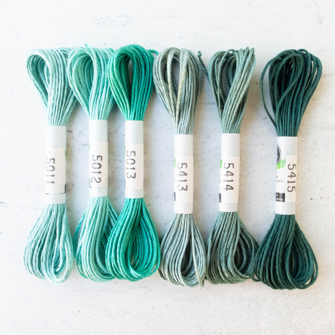 Soie d'Alger Silk Embroidery Thread - Blue Green
