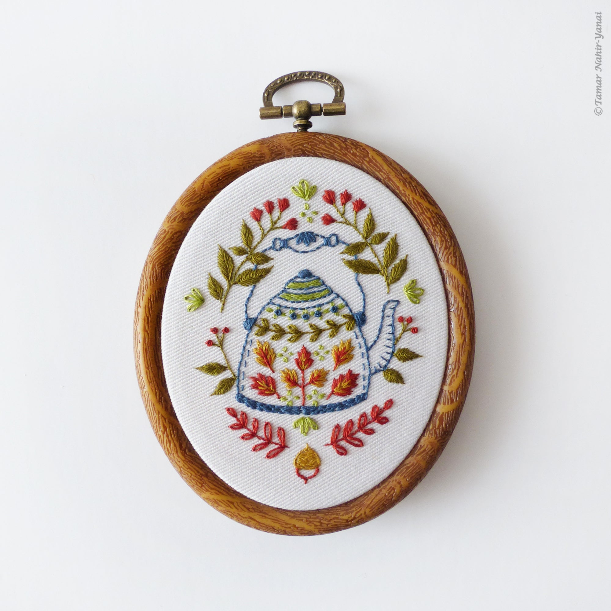Autumn Kettle Embroidery Kit – Snuggly Monkey