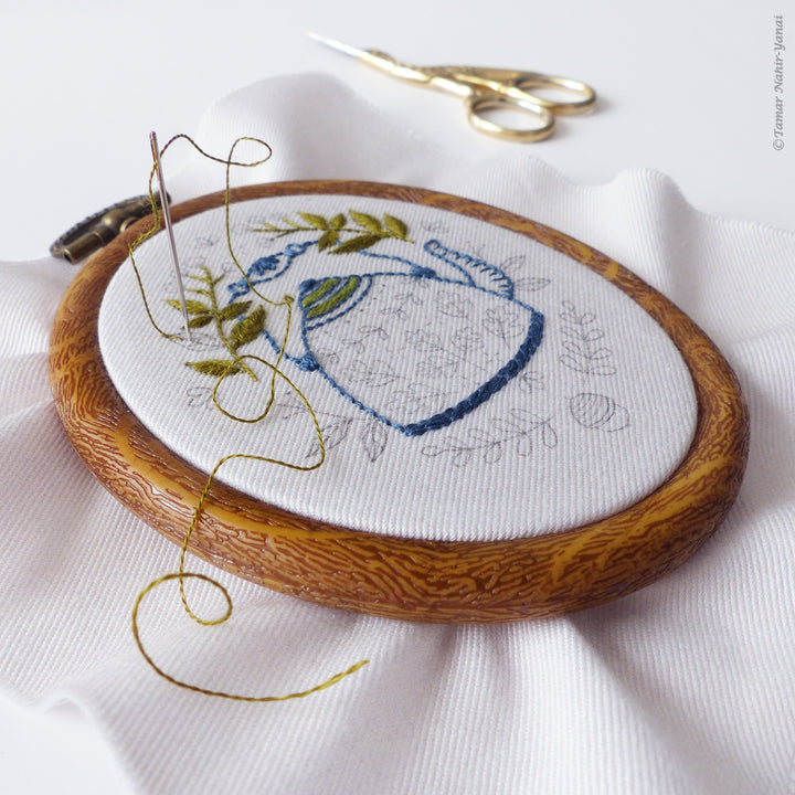 Autumn Kettle Embroidery Kit
