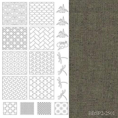 Large Pre-Stenciled Sashiko Panel No. 2