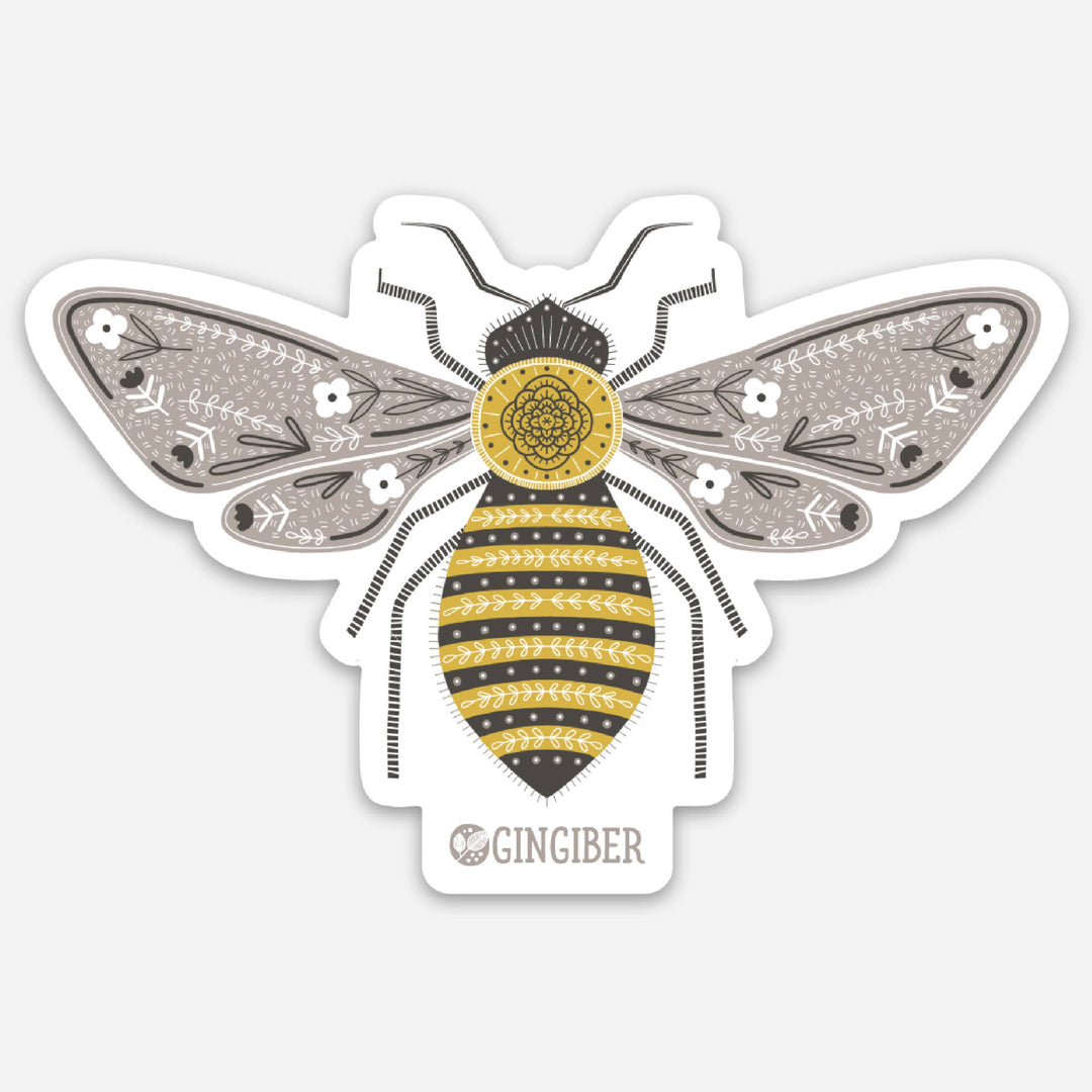 Bumble Bee Vinyl Sticker