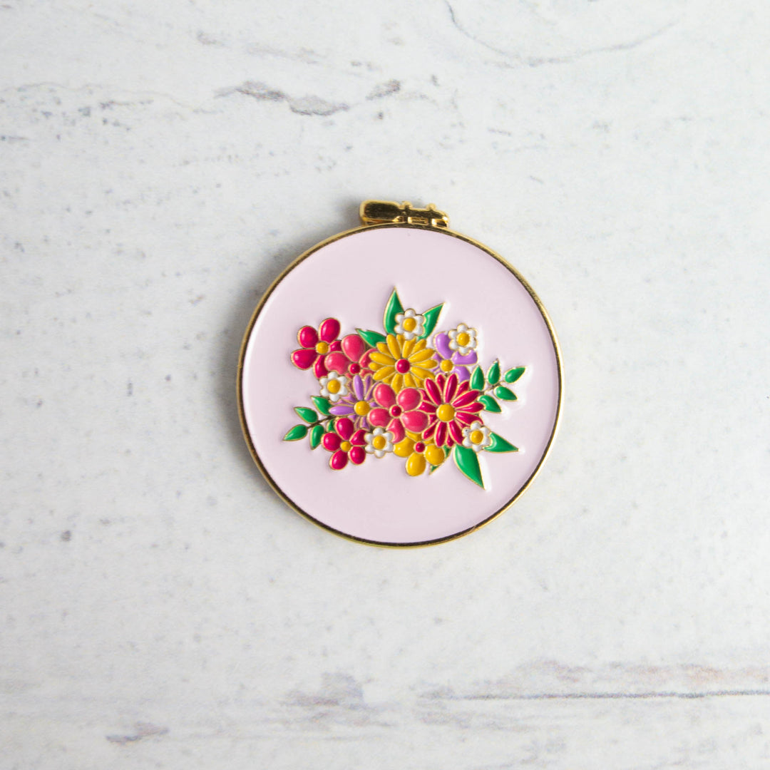 Embroidery Hoop Enamel Needle Minder
