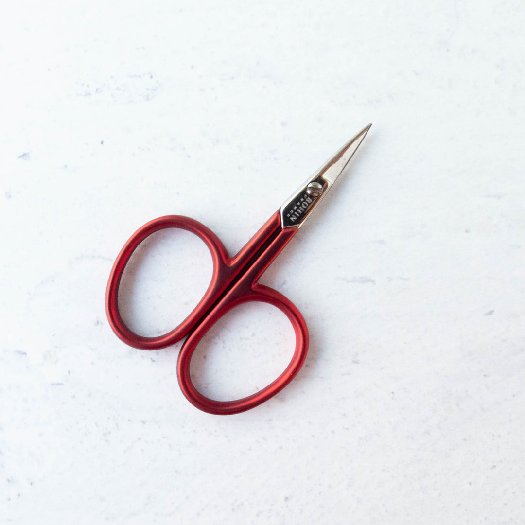 Mini Red Soft Touch Embroidery Scissors