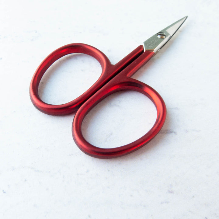 Mini Red Soft Touch Embroidery Scissors