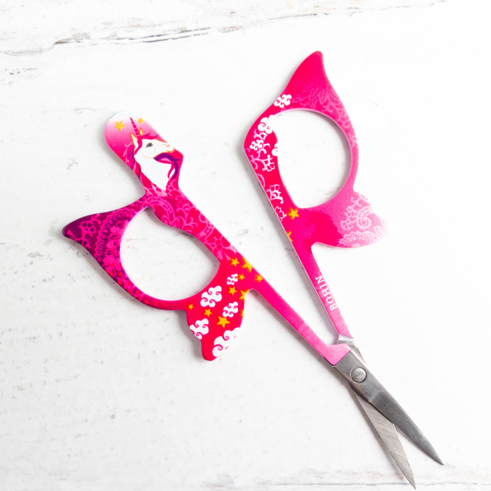 Bohin 4 Pink Unicorn Scissors