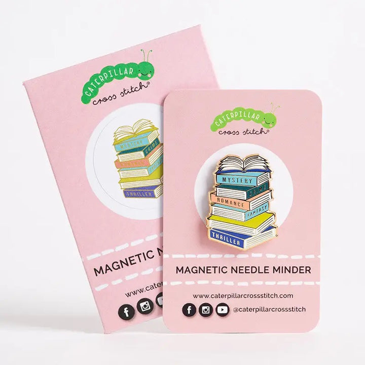 Magnetic Enamel Needle Minder - Book Lover