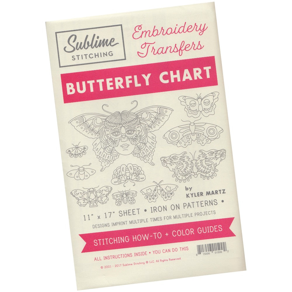 Sublime Stitching Embroidery Pattern :: Butterfly Chart Patterns - Snuggly Monkey