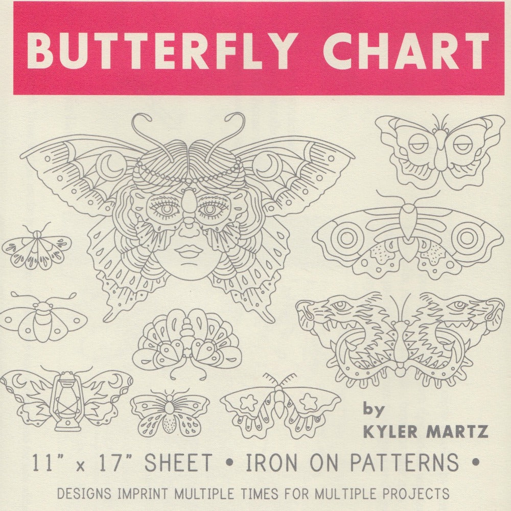 Sublime Stitching Embroidery Pattern :: Butterfly Chart Patterns - Snuggly Monkey