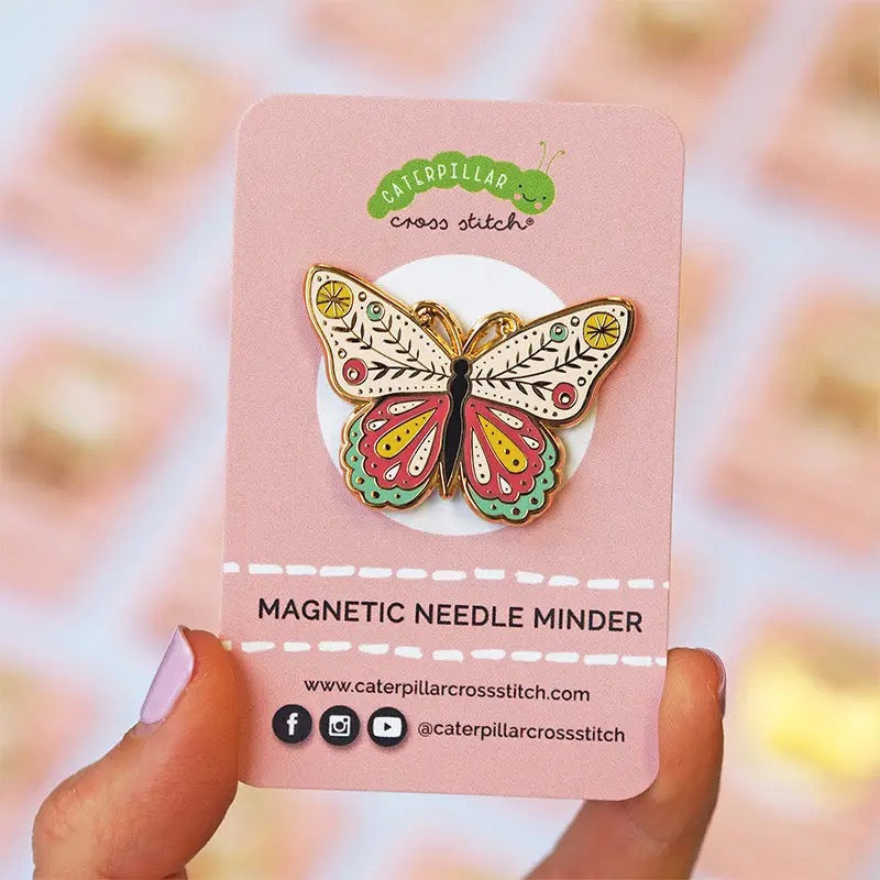 Magnetic Enamel Needle Minder - Butterfly
