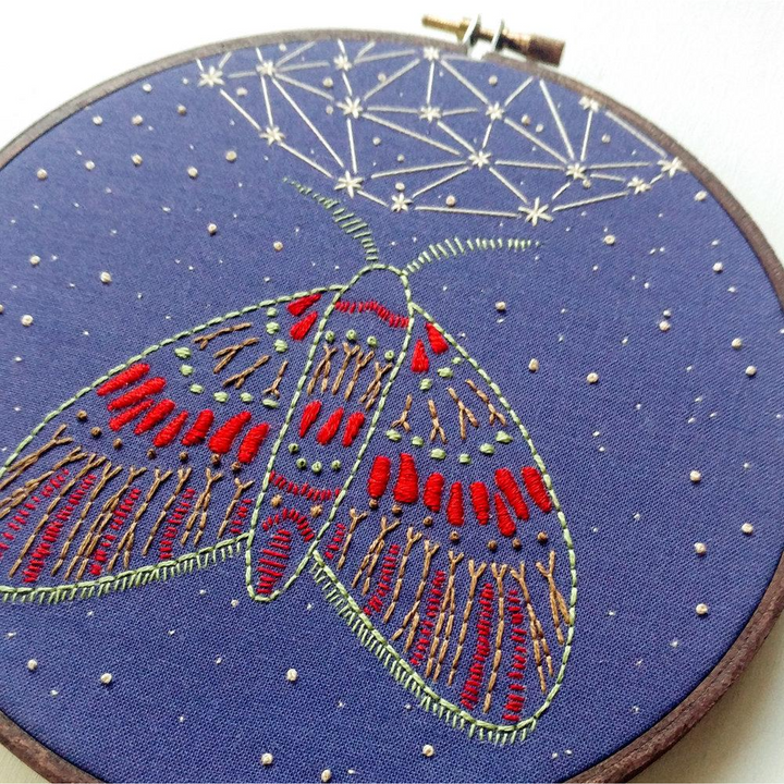 Midnight Flight Embroidery Kit