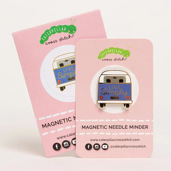Magnetic Enamel Needle Minder - Camper Van