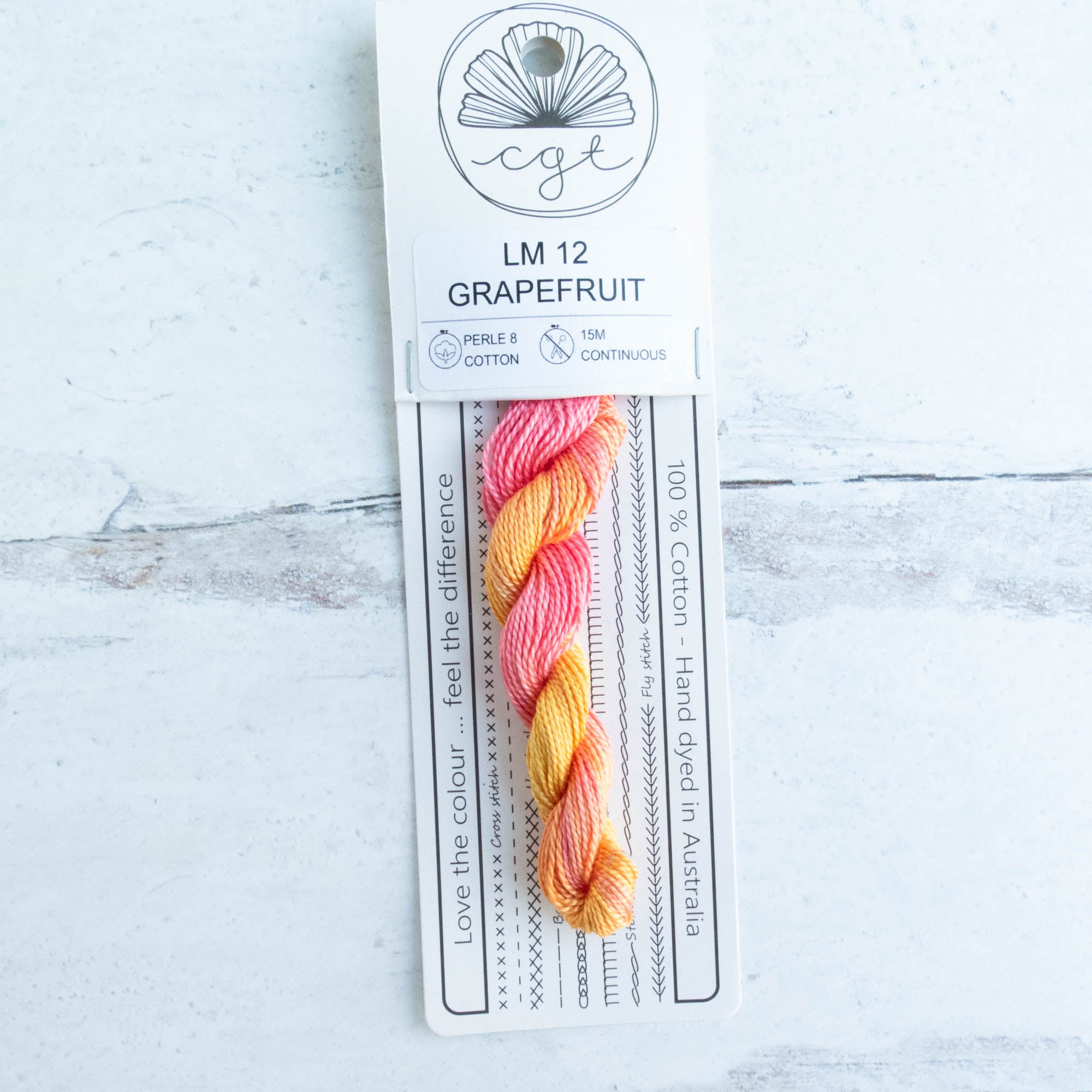 Cottage Garden Threads - Forage LM12.8 Grapefruit Perle 8 Cottage Garden Threads - Forage LM12.8 Grapefruit Perle 8