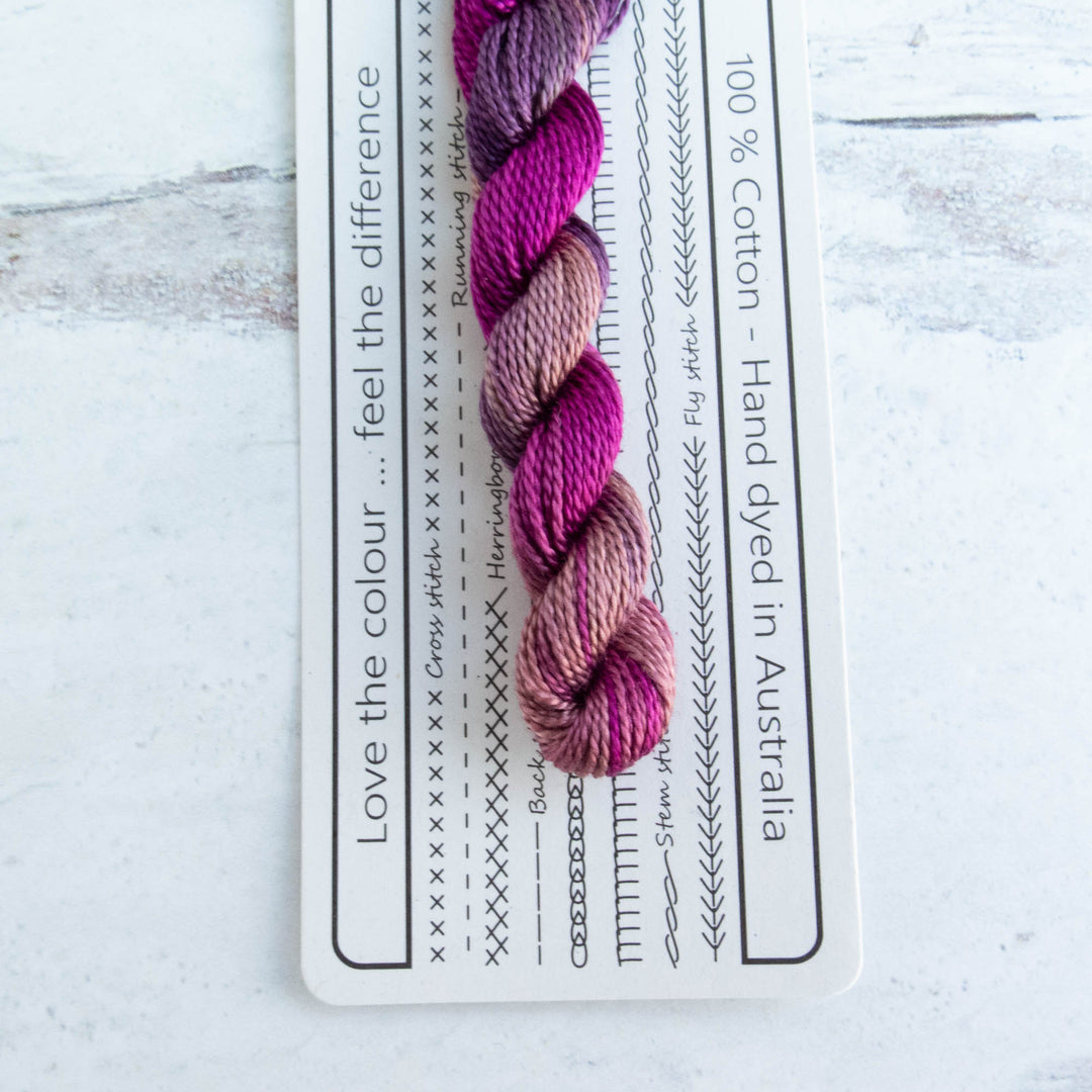 Hand Dyed Embroidery Thread, 5 Thin Threads, Lucky Dip, Embroidery Floss, Cross  Stitch Thread, Variegated Colours 