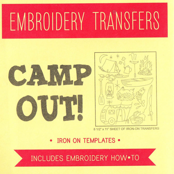 Camp Out Embroidery Pattern from Sublime Stitching Patterns - Snuggly Monkey