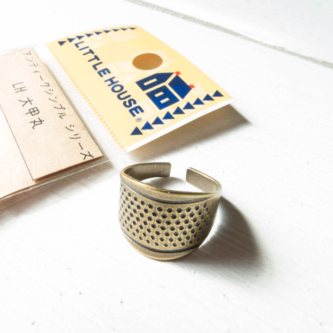 Sashiko Ring Thimble, Finger thimble, One size fits all