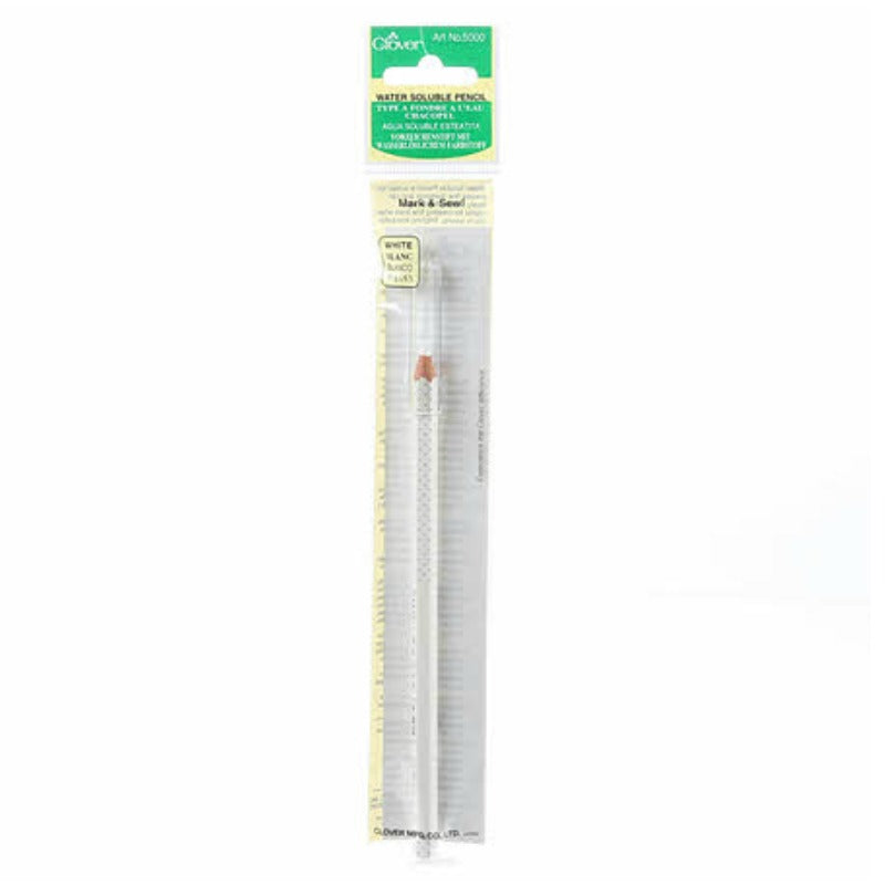 Clover Water Soluble Marking Pencil - White Notions - Snuggly Monkey