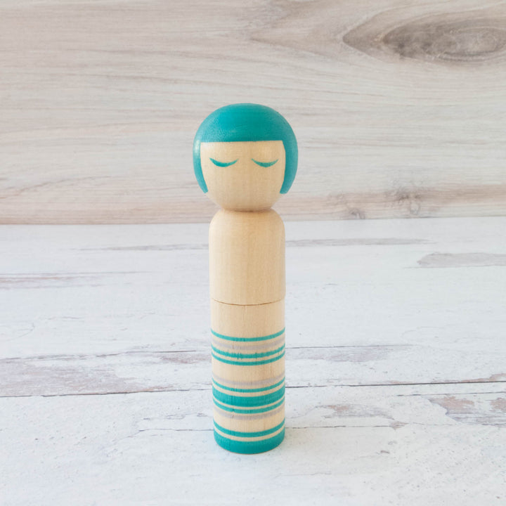 Wooden Kokeshi Doll Pin Cushion