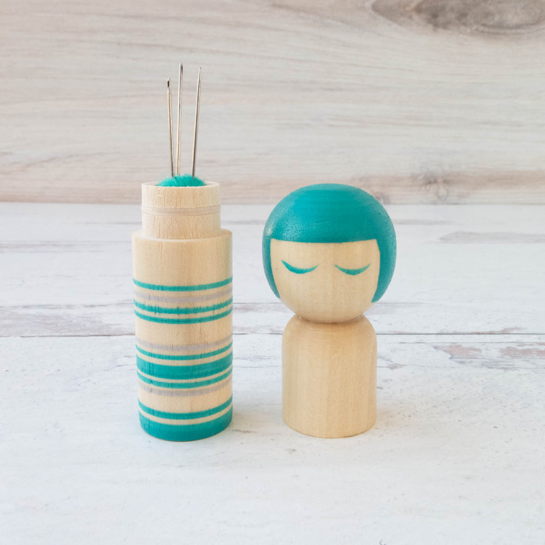 Wooden Kokeshi Doll Pin Cushion