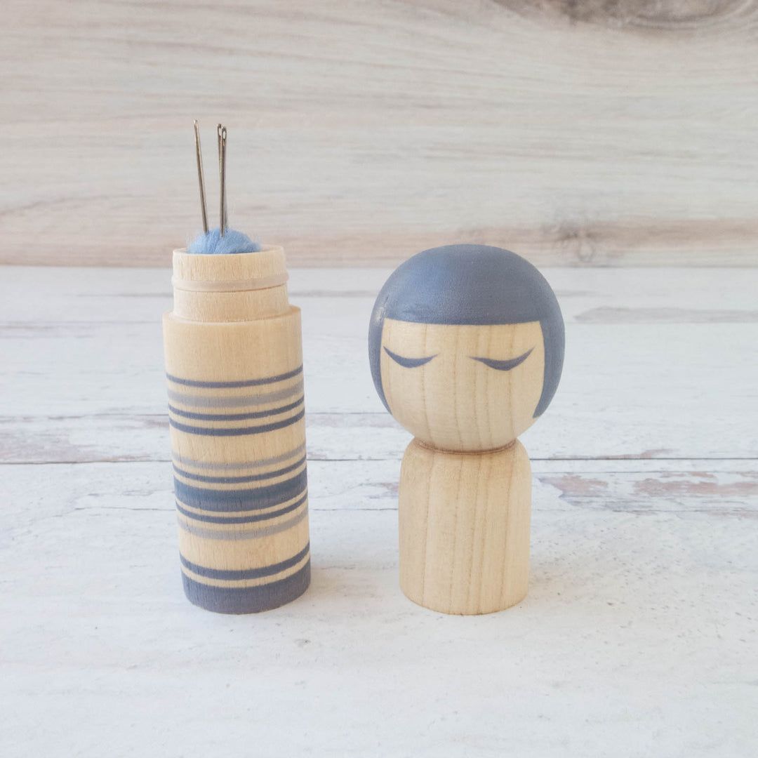 Wooden Kokeshi Doll Pin Cushion