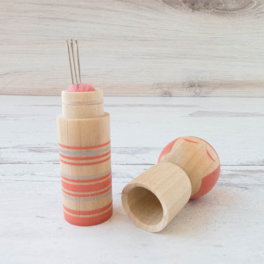 Wooden Kokeshi Doll Pin Cushion