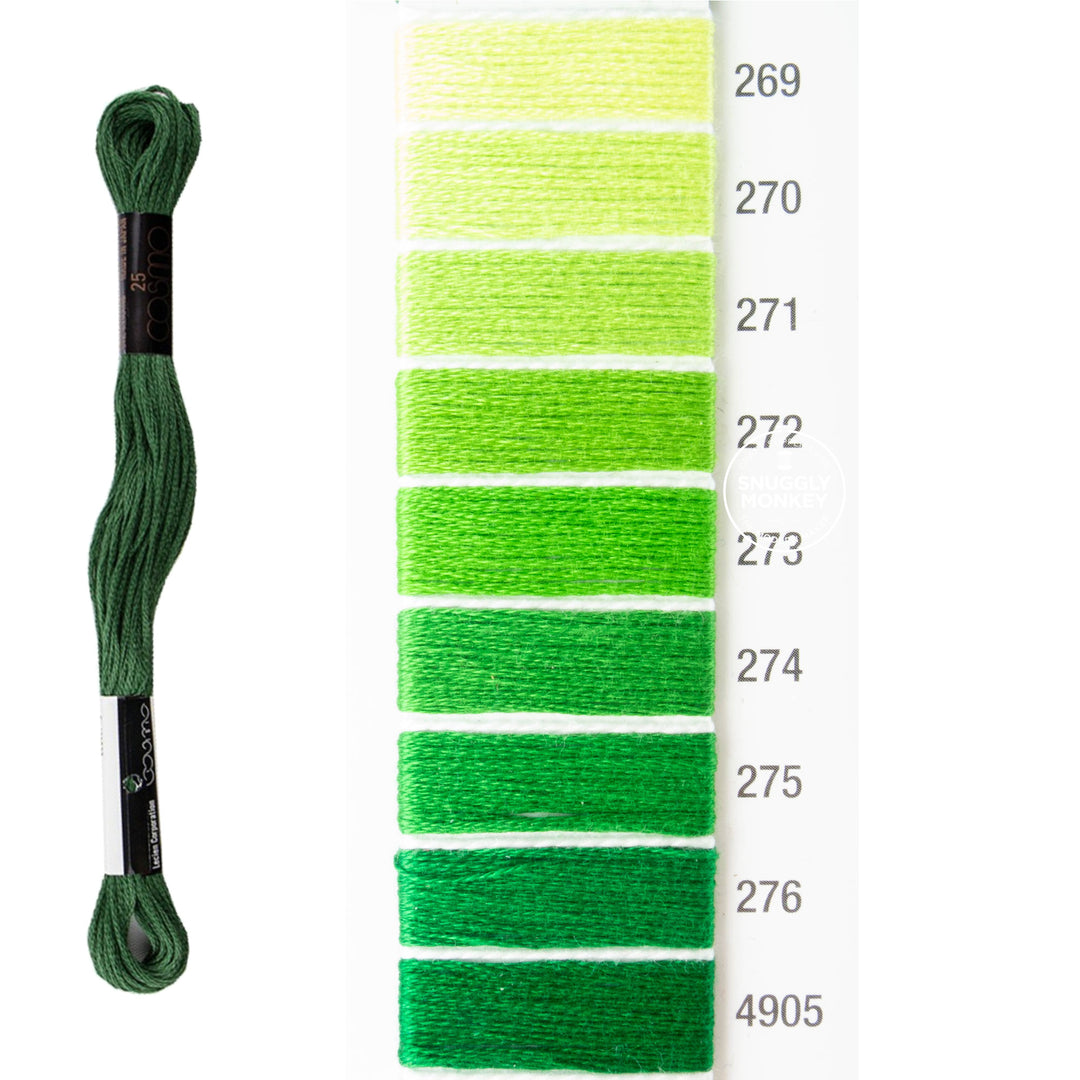 Cosmo Embroidery Floss - Green (No. 269-4905)