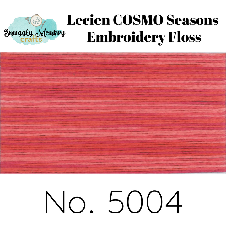COSMO Seasons Variegated Embroidery Floss - 5001, 5002, 5003, 5004, 5005 Floss - Snuggly Monkey