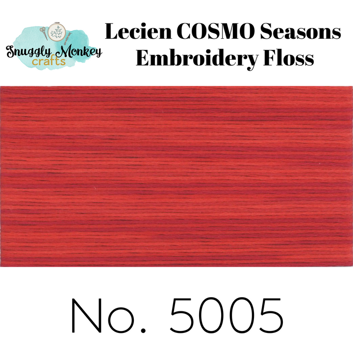 COSMO Seasons Variegated Embroidery Floss - 5001, 5002, 5003, 5004, 5005 Floss - Snuggly Monkey