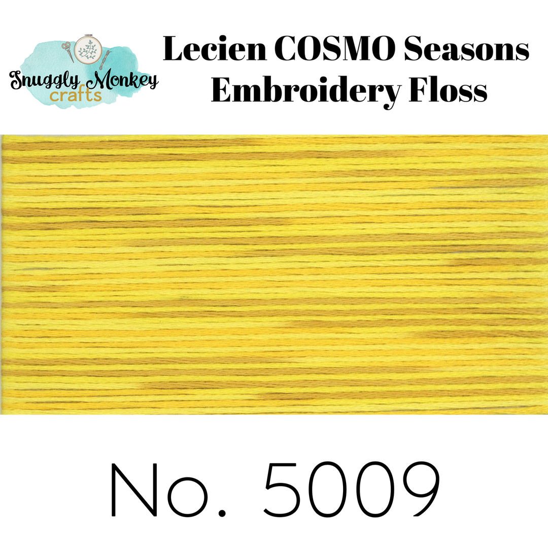 COSMO Seasons Variegated Embroidery Floss - 5006, 5007, 5008, 5009, 5010 Floss - Snuggly Monkey