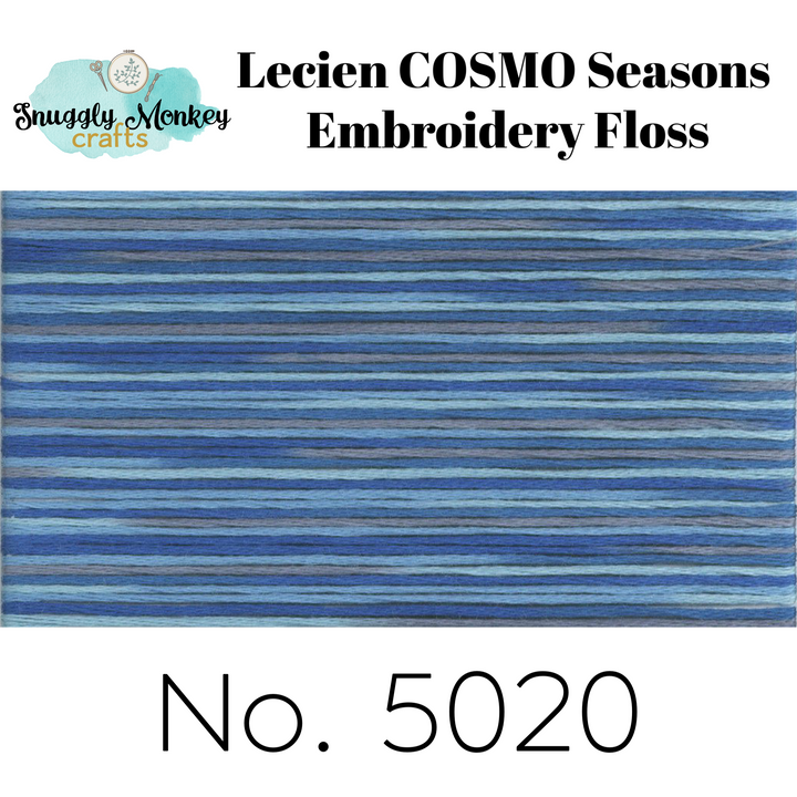 COSMO Seasons Variegated Embroidery Floss - 5016, 5017, 5018, 5019, 5020 Floss - Snuggly Monkey