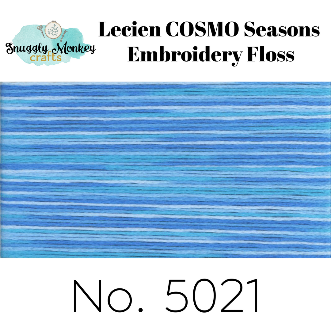 COSMO Seasons Variegated Embroidery Floss - 5021, 5022, 5023, 5024, 5025 Floss - Snuggly Monkey