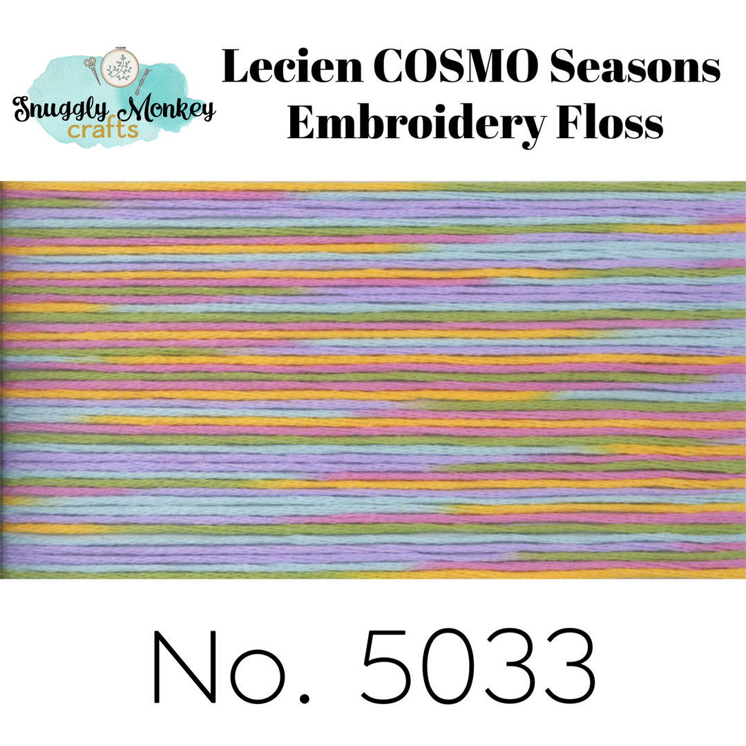 COSMO Seasons Variegated Embroidery Floss - 5031, 5032, 5033, 5034, 5035 Floss - Snuggly Monkey