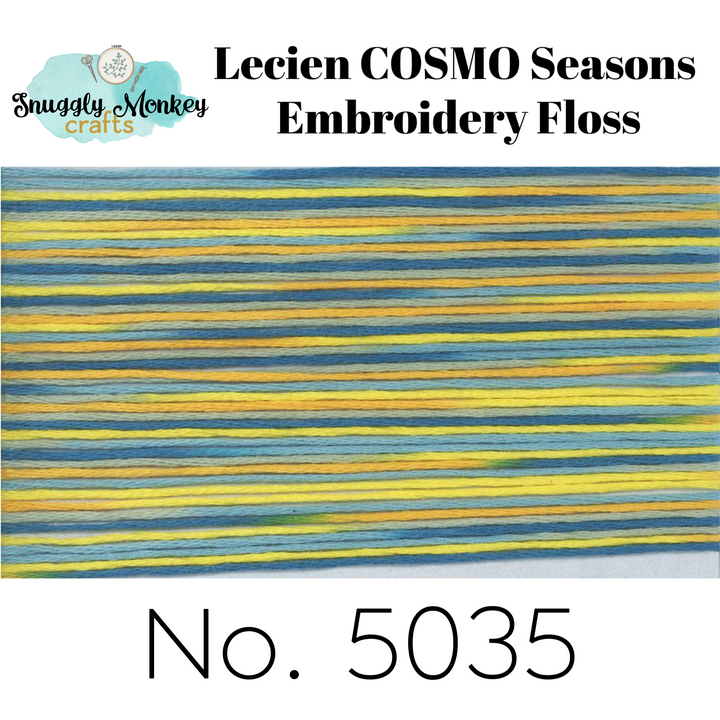 COSMO Seasons Variegated Embroidery Floss - 5031, 5032, 5033, 5034, 5035 Floss - Snuggly Monkey