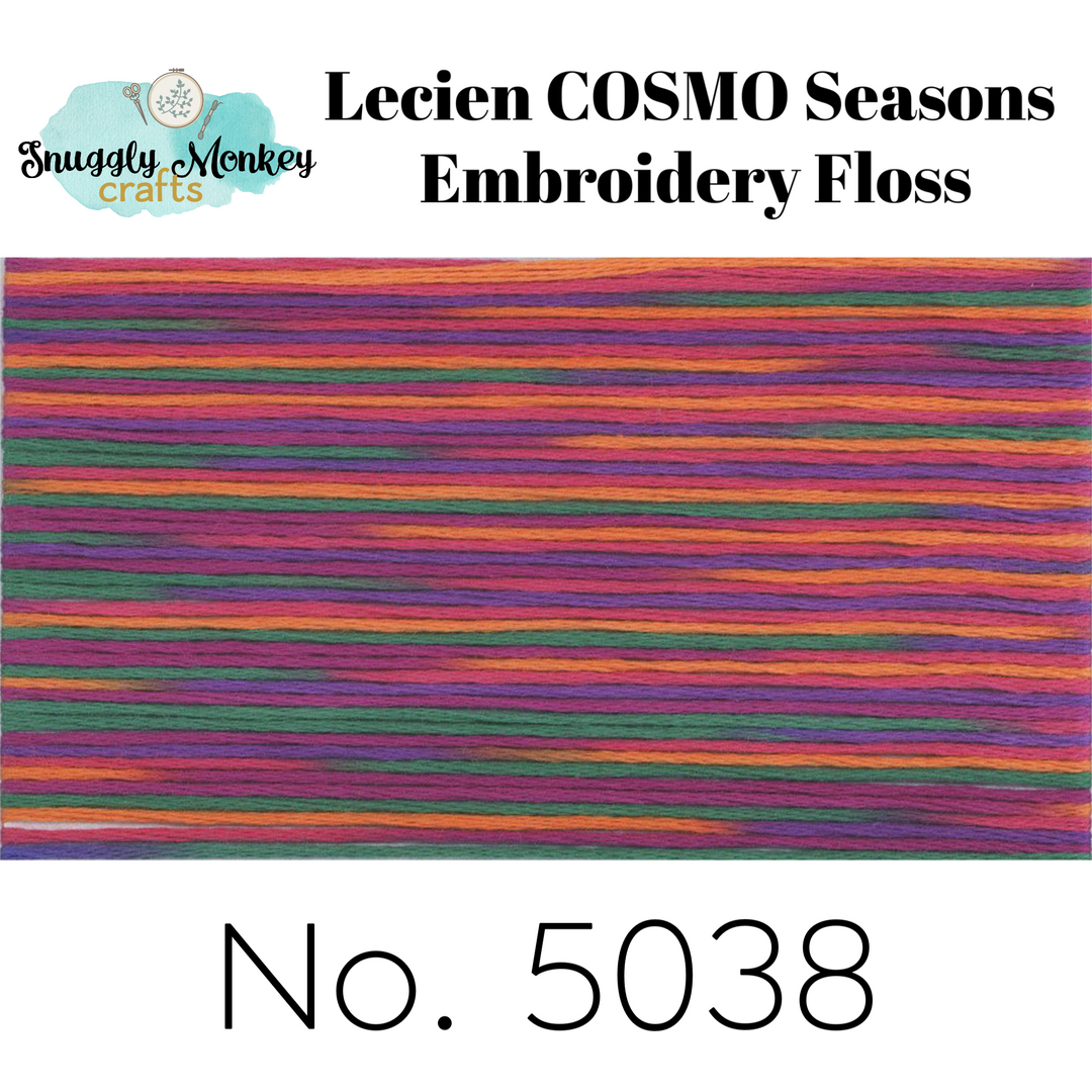 COSMO Seasons Variegated Embroidery Floss - 5036, 5037, 5038, 5039, 50 –  Snuggly Monkey