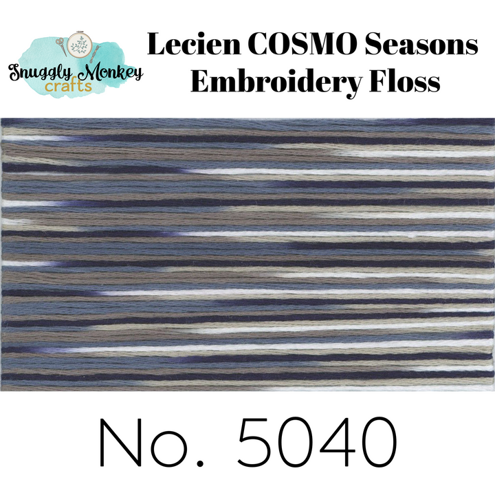 COSMO Seasons Variegated Embroidery Floss - 5036, 5037, 5038, 5039, 5040 Floss - Snuggly Monkey