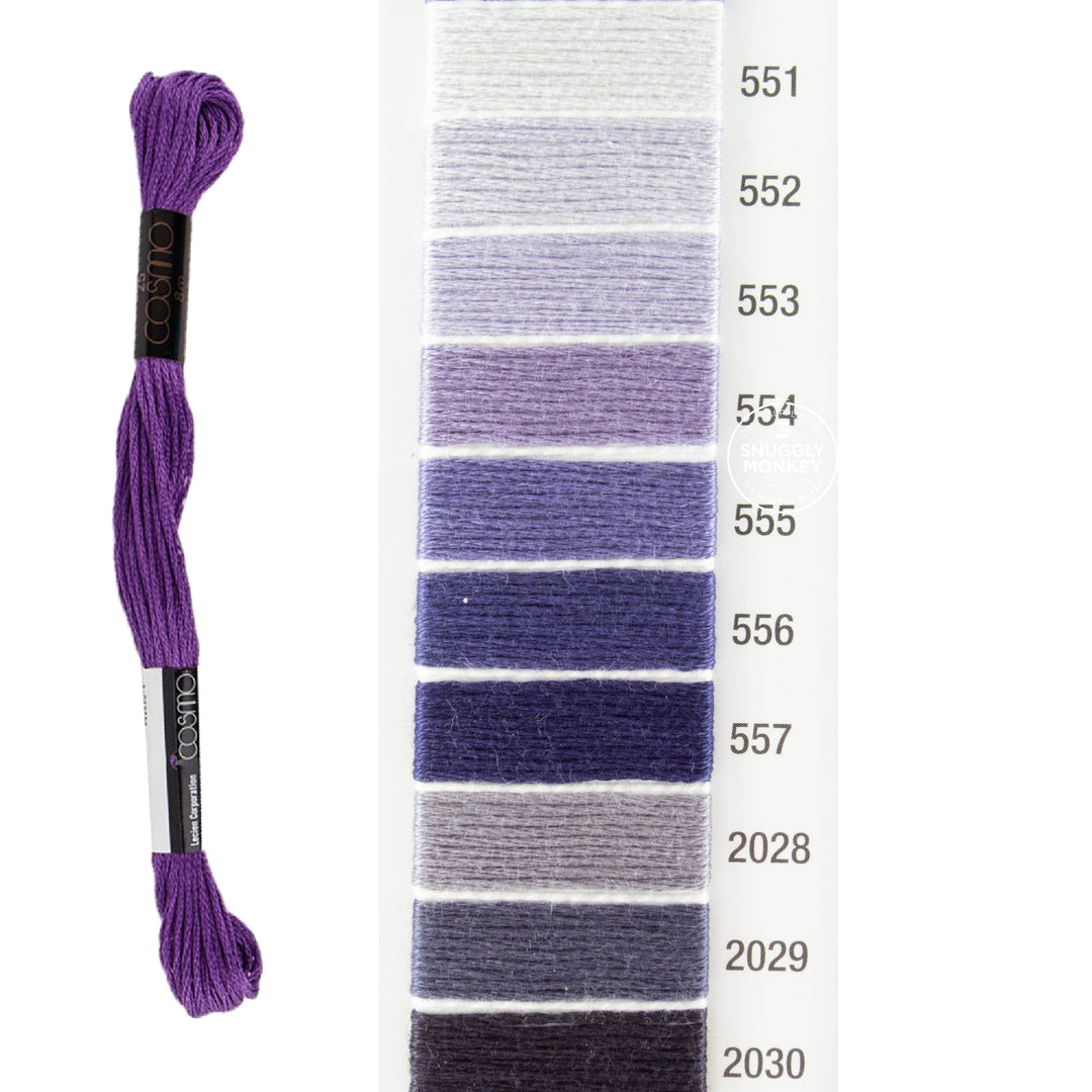 Cosmo Embroidery Floss - Purple (No. 551-2030)