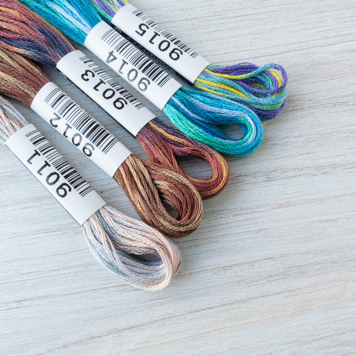 COSMO Seasons Variegated Embroidery Floss - 9011, 9012, 9013, 9014, 9015 Floss - Snuggly Monkey