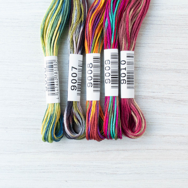 COSMO Seasons Variegated Embroidery Floss - 9006, 9007, 9008, 9009, 9010 Floss - Snuggly Monkey
