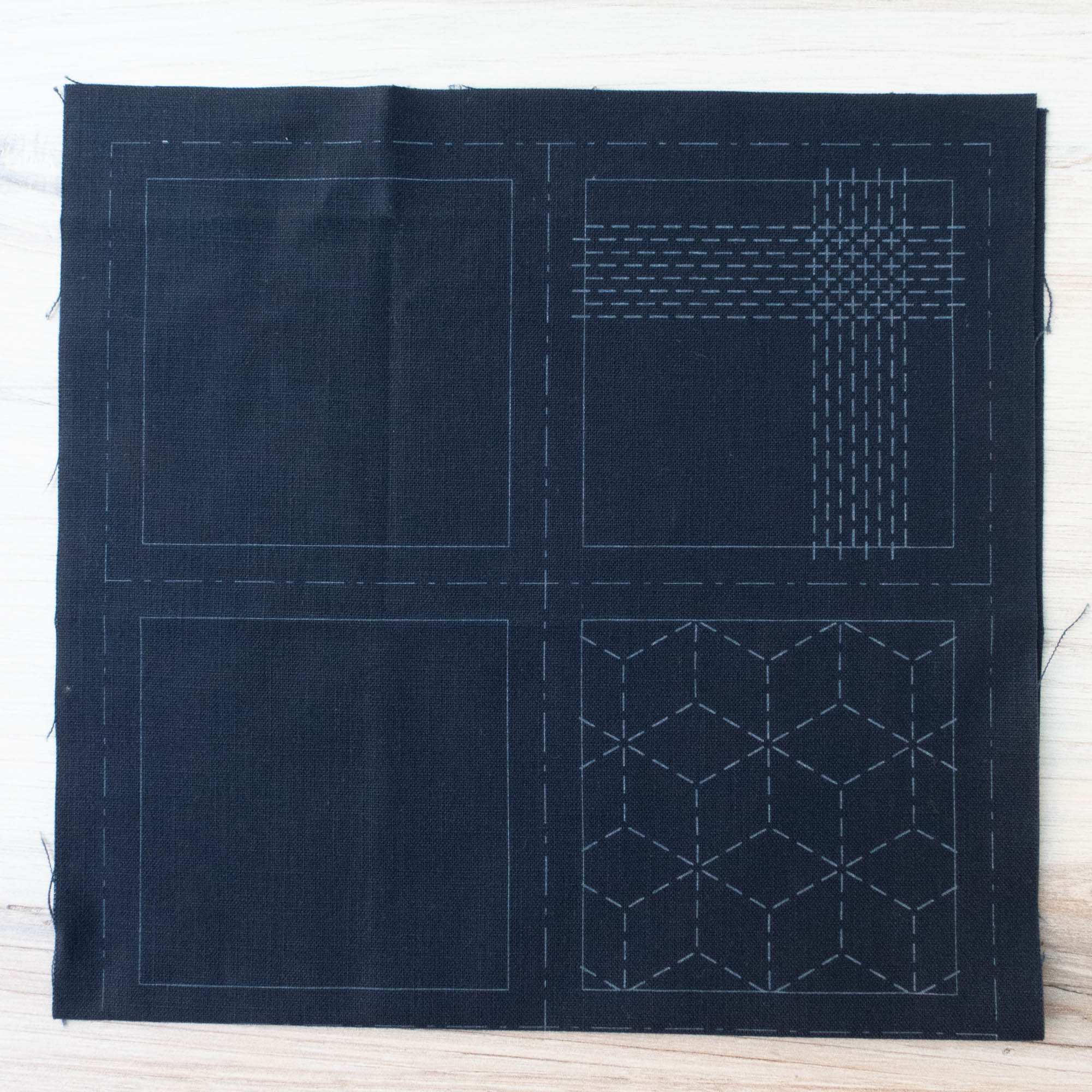 Lecien Cosmo Sashiko Coasters - Sashiko Navy (98902) – Snuggly Monkey