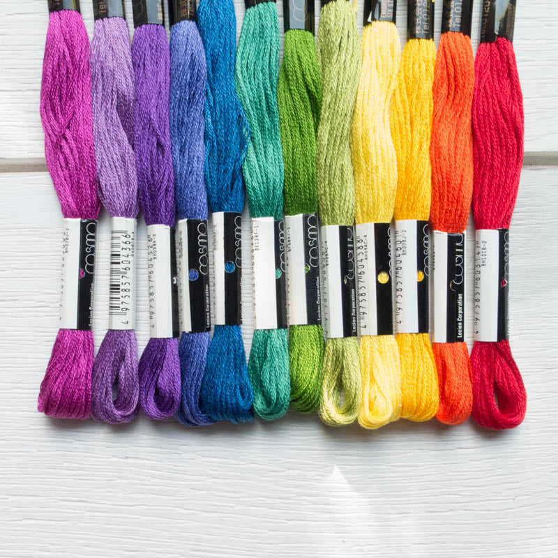 Cosmo Embroidery Floss Set :: Color Wheel Floss - Snuggly Monkey