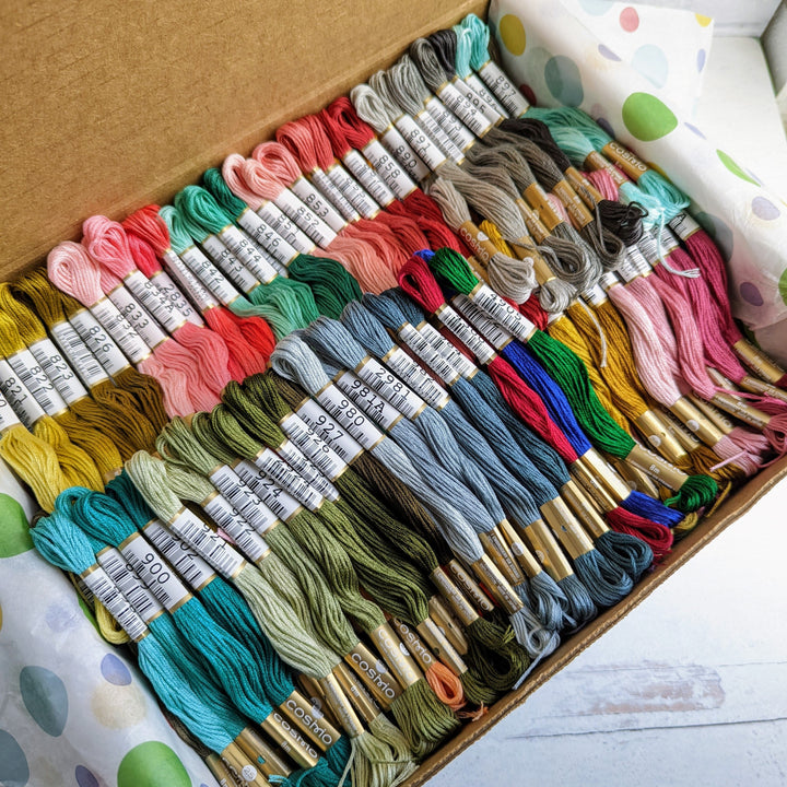 The Complete Cosmo Solids Embroidery Floss Set (501 Colors)