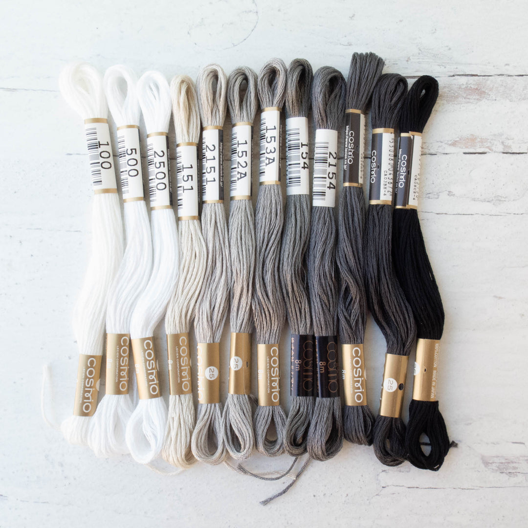 Cosmo Embroidery Floss Set :: Neutrals Collection