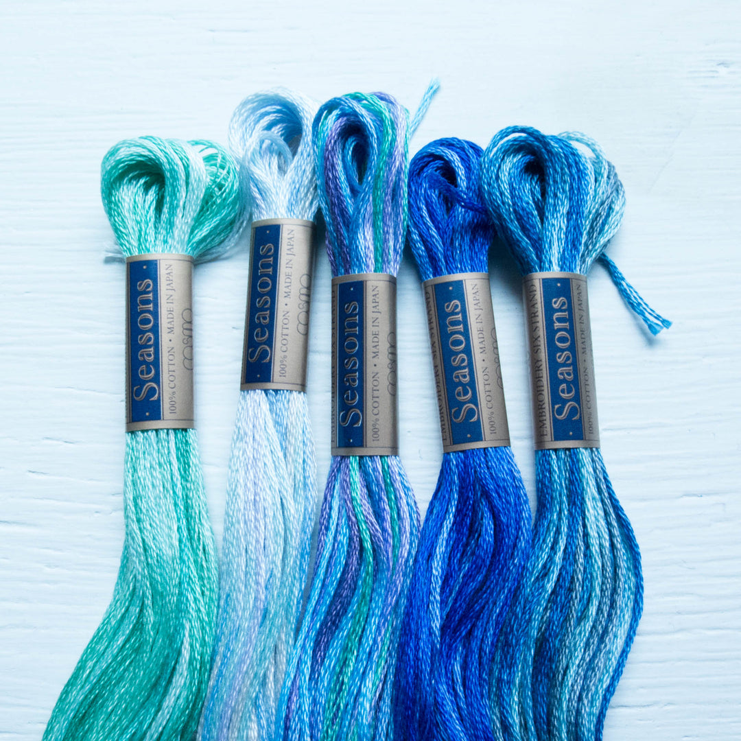 COSMO Seasons Variegated Embroidery Floss - 5016, 5017, 5018, 5019, 5020 Floss - Snuggly Monkey