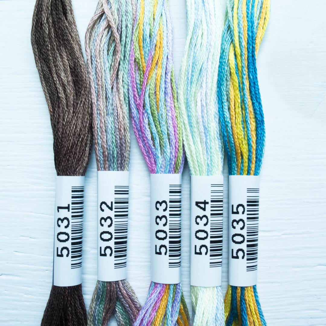 Variegated Embroidery Silk Thread - 100% Silk Thread - Hand Embroidery  Thread - Embroidery Thread - Variegated Silk Thread by Fujix