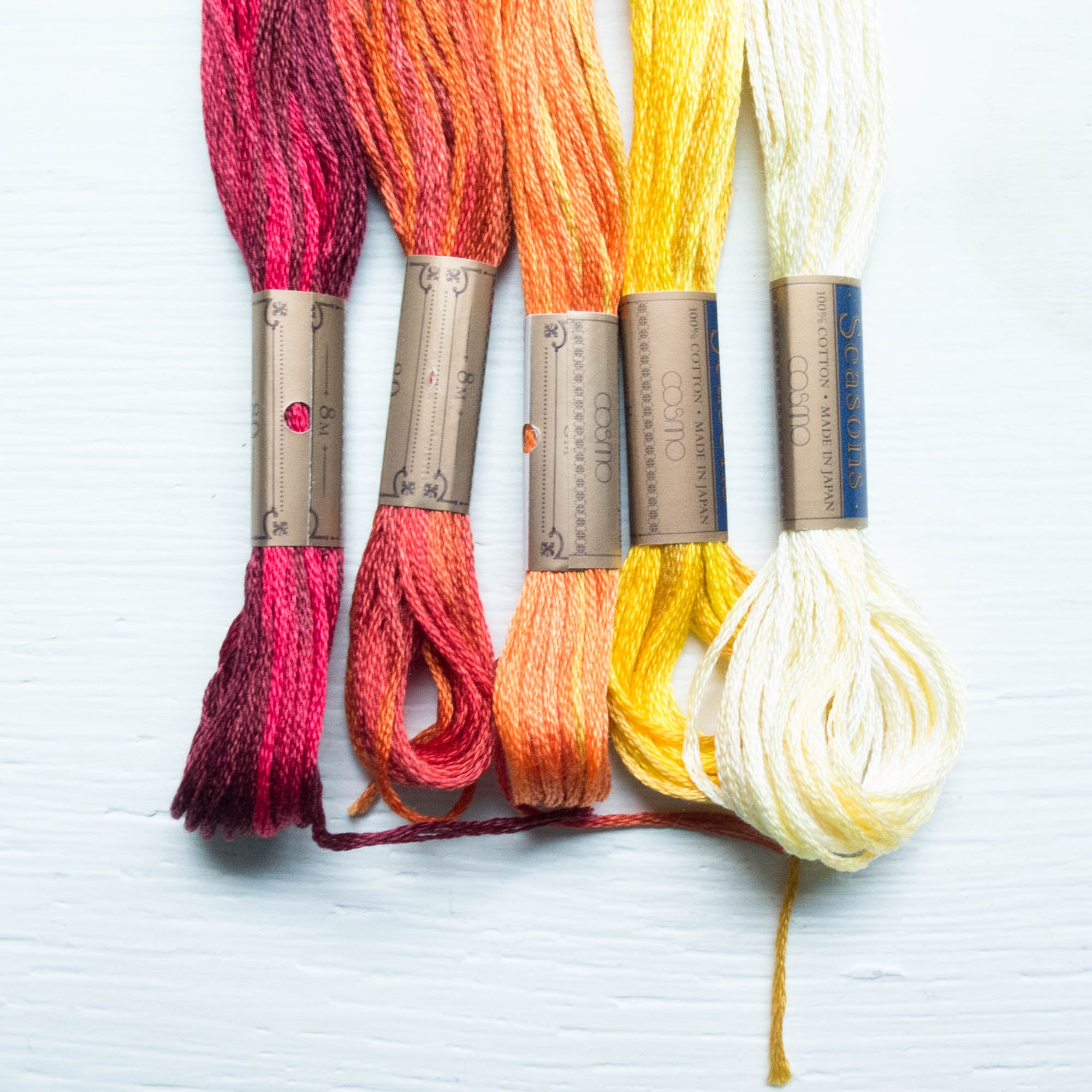 COSMO Seasons Variegated Embroidery Floss - 5006, 5007, 5008, 5009