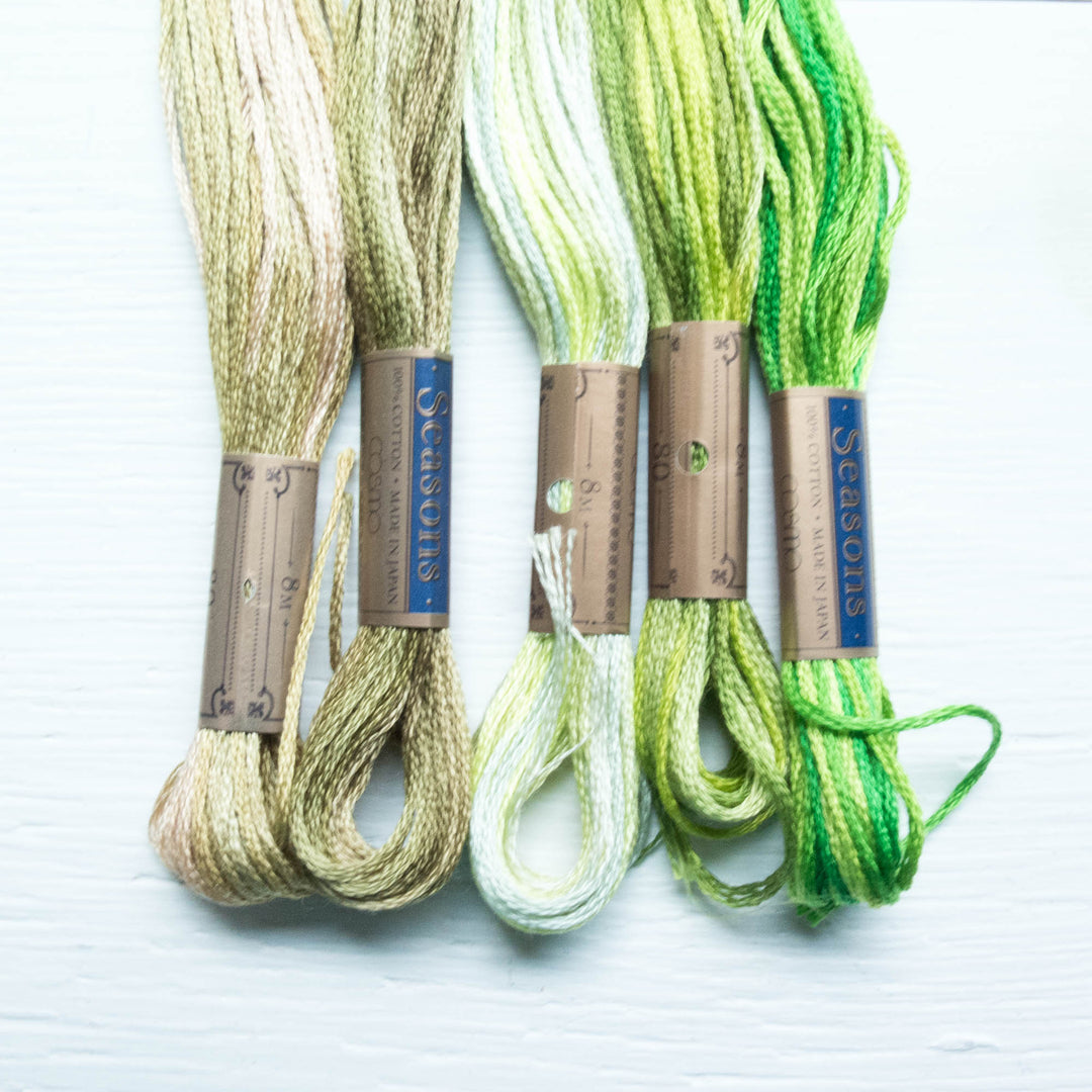 COSMO Seasons Variegated Embroidery Floss - 5011, 5012, 5013, 5014, 5015 Floss - Snuggly Monkey