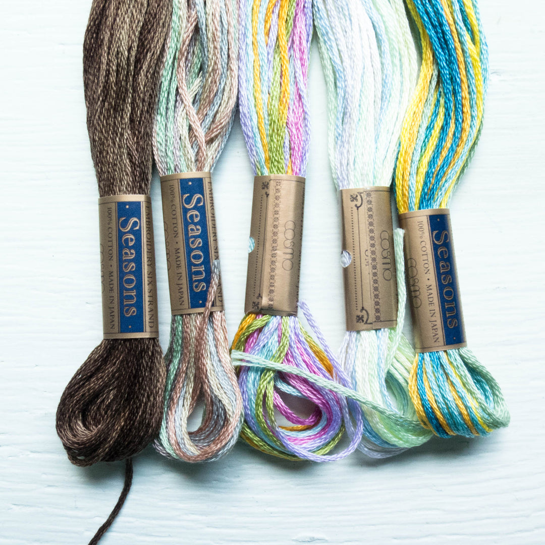 COSMO Seasons Embroidery Floss Set Lecien Cosmo 6 Strand Cotton