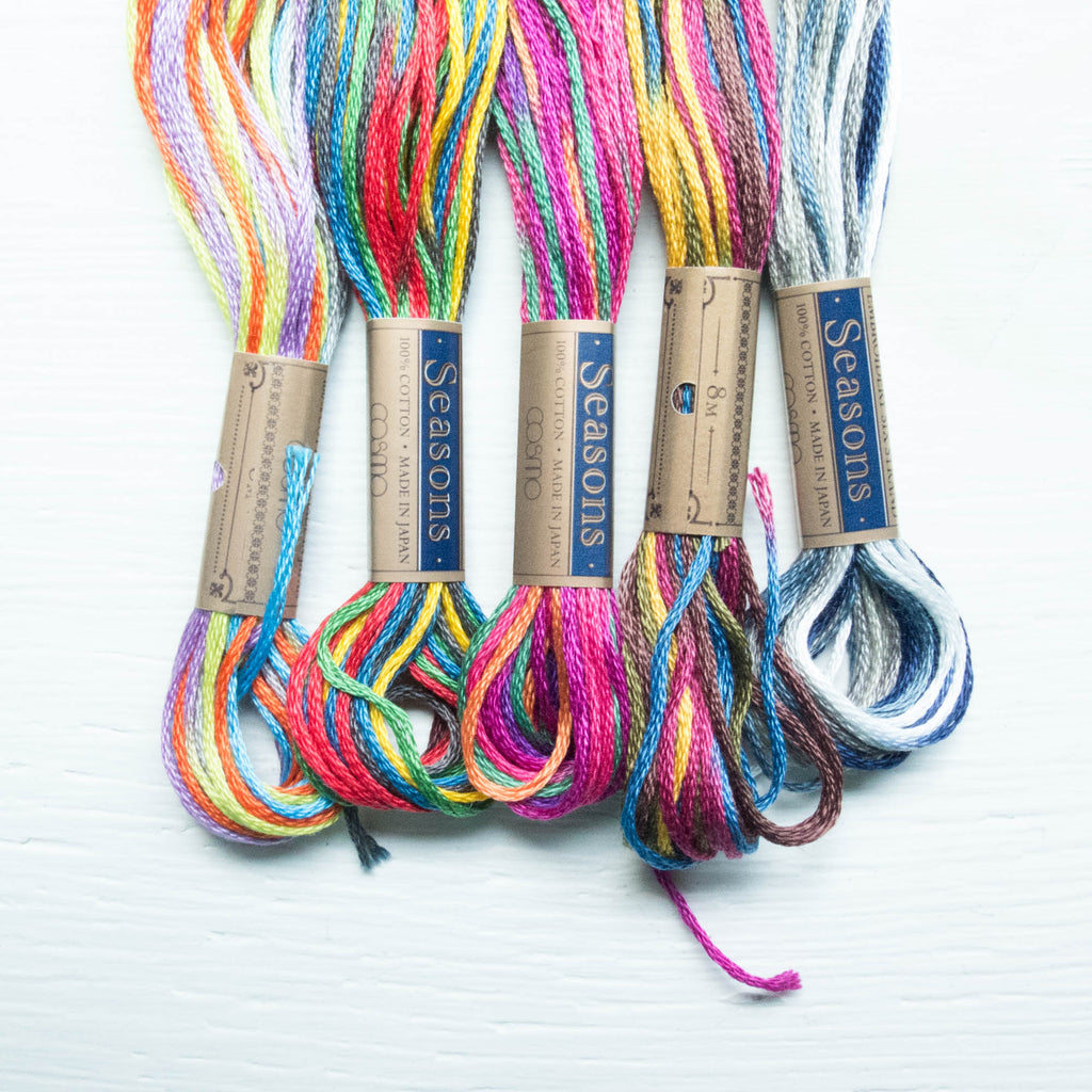 COSMO Seasons Variegated Embroidery Floss - 5036, 5037, 5038, 5039